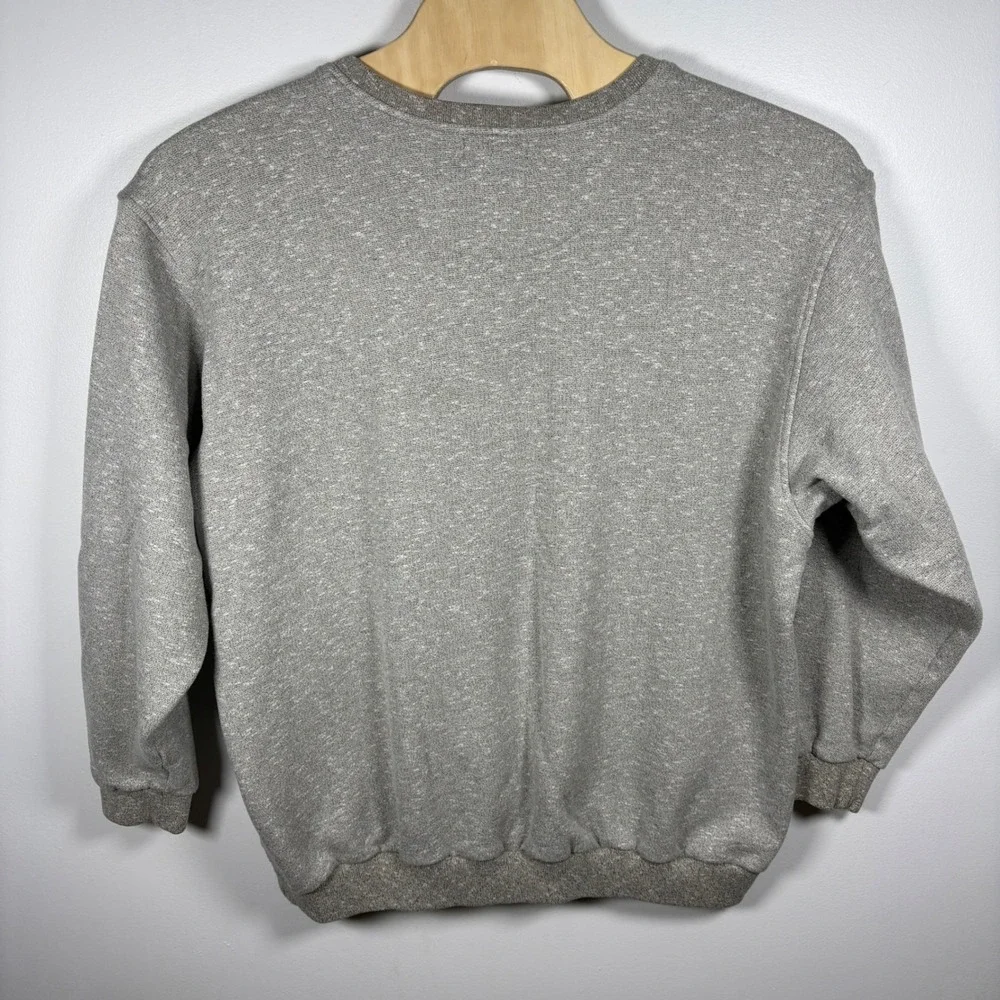 Vintage Nike Golf V-Neck Sweatshirt XXL Heather Grey Embroidered Crest Pullover